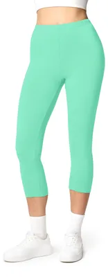 Image de Leggings 3/4 pour femmes en coton Ladeheid LA40-132 (menthe, M)