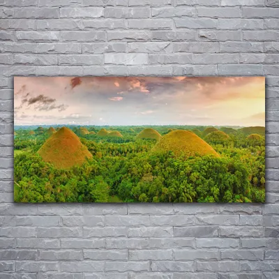 Produktbild von Glasbilder 120x60 Wandbild Druck auf Glas Wald Natur