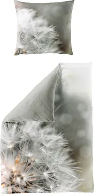 Produktbild von BIERBAUM Bettwäsche Mako-Satin BL 135x200 cm silber Bettbezug Bettzeug