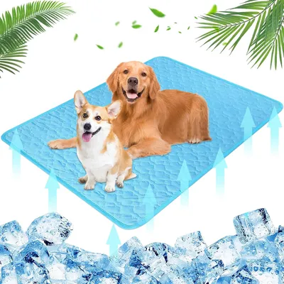 Produktbild von Sonstiges Hundezubehör Kühlmatte für Hunde, 55 x 70 cm, Kühlmatte, selbstkühlende Welpenunterlagen, waschbar, Kühlmatte für Hunde und Katzen, selbstkü