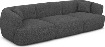 Produktbild von Bouclé 3-Sitzer Couch Elvira Graphit
