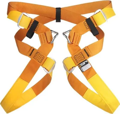 Canyoning Sitzgurt Digger Light von Singing Rock; orange-gelb; für Klettern und Höhlenforschung.