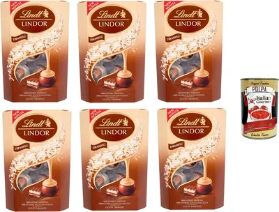 Produktbild von Lindor Pralinen Tiramisu 6x200 g+ Italian Gourmet Polpa di Pomodoro 400g