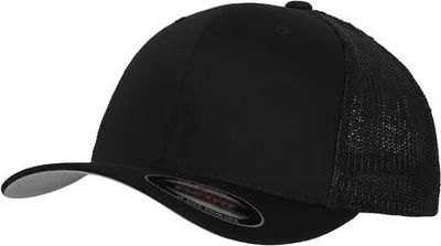 Image de Flexfit Mesh Trucker Trucker Cap mit BW schwarz Uni