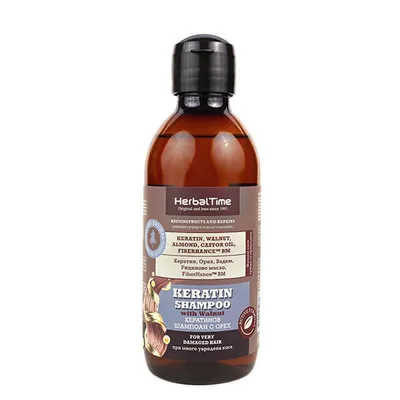 Obrázek produktu pro Herbal Time keratinový šampon s ořechem 240 ml