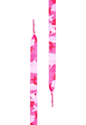 Image de Tkaničky do bot Urban Classics Special Flat pink camo - 120cm