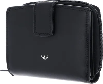 Produktbild von Golden Head Leder Geldbörse Polo RFID Protect Billfold Coin Wallet Black schwarz