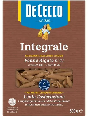 Produktbild von De Cecco Penne Rigate Integrali Nr. 41 - 500 gr.
