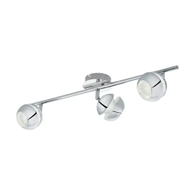Produktbild von EGLO Nocito 1, Strahler Oberflächenbeleuchtung, GU10, 6,6 W, 3000 K, 240 lm, Chrom, Weiß