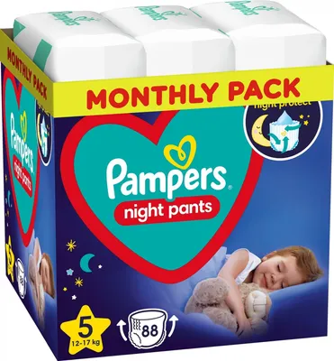 Produktbild von Windelpants Pampers Night Größe 5 12-17 kg 88 Stück