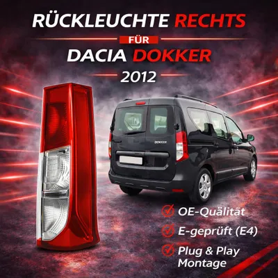 Obrázek produktu pro Zadní světlo Zadní světlo Pravé pro Dacia Dokker 2012- 265500284R