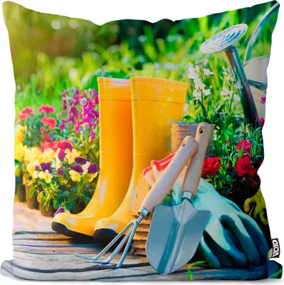 Produktbild von VOID Garten Werkzeug Blumen Kissenbezug Kissenhülle Sofakissen Kissen Deko Outdoor-Kissen Dekokissen