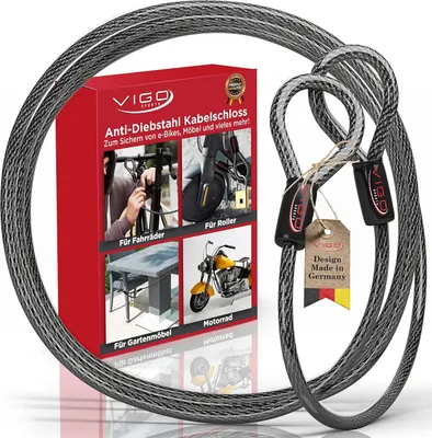 Productafbeelding van Pantserkabelslot e-step - 10 mm