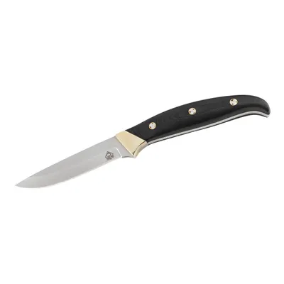 Produktbild von Puma TEC Gürtelmesser AISI 420 Stahl rostfrei G10 Neusilberbacken Mosaikpins Lederscheide