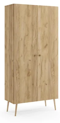 Obrázek produktu pro Policová skříň 87 cm NILSA - dub craft zlatý / hnědá