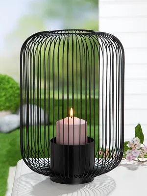 Produktbild von Gilde Metall Windlicht  " Filo "  VE 4 69074