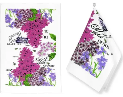 Image de Essuie-tout - lot de 2 - 40x60 cm - Pink,Purple