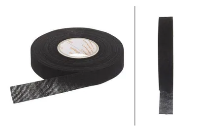 Image de Bande Isolante, Polyester Fleece Schwarz, B=19