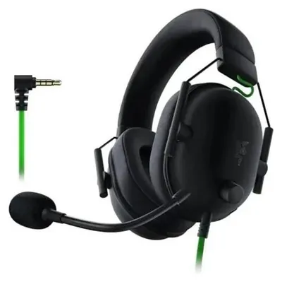 Produktbild von Razer BlackShark V2 X Kopfhörer mit Kabel und 3,5-mm-Klinkenstecker, Geräuschunterdrückung und Hyperclear-Mikrofon