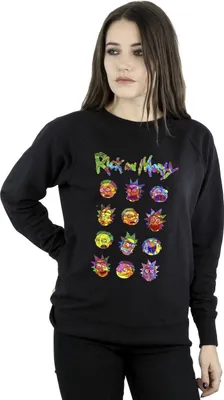 Produktbild von Rick And Morty - Sweatshirt für Damen BI33683 (M) (Schwarz)