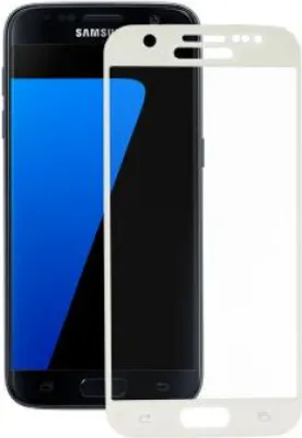 Produktbild von Azuri Echt Glas Displayschutz 0.26mm/9H für Samsung Galaxy S7 weiß