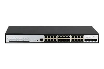 Image de Extralink Chiron Pro | PoE Switch | 24x RJ45 1000Mbps PoE, 4x SFP+, L3, managed, 370W