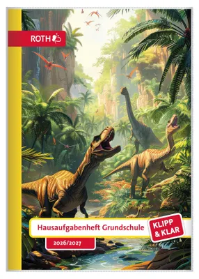 Immagine prodotto di ROTH 89539 ROTH Quaderno dei compiti Klipp & Klar "Dino Dschungel"