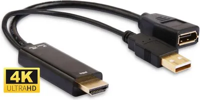 Obrázok produktu pre Microconnect HDMDPP1, 0,15 m, Typ HDMI (štandard), DisplayPort, Samec, Samica, Priamy