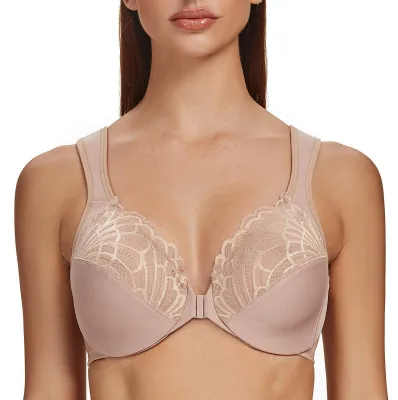 Immagine prodotto di Reggiseni da donna con supporto e dettagli in pizzo - Colore beige