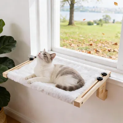 Image de Omgoods - Lit suspendu pour chat - Un espace de détente confortable pour chat, idéal à fixer près d'un radiateur