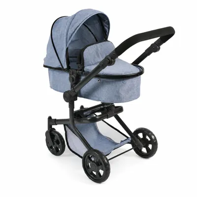 Produktbild von Bayer Chic 2000 Kombi-Puppenwagen Mika | 2in1 Buggy & Sportsitz für Puppen bis 52 cm | Höhenverstellbar 47-80 cm | Ab 3 Jahren, KI-generiertes Bild