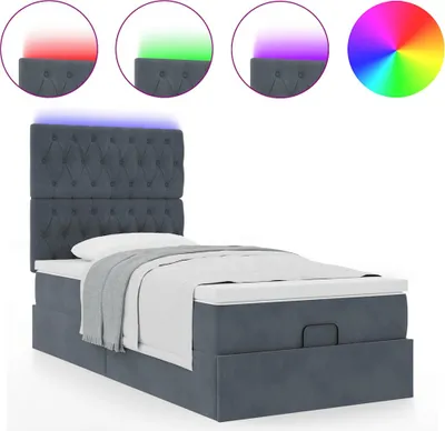 Immagine prodotto di Struttura Letto Pouf con Materassi 90x200 cm in Velluto