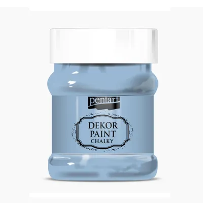 Produktbild von PENTART Dekorfarbe Chalky, 230 ml, Flachsblau
