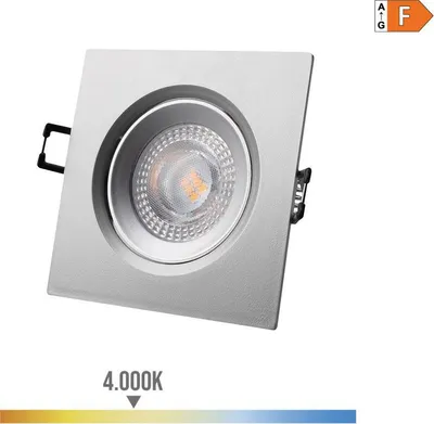 Image de Downlight Led Carré 5w 4000k Edm éclairage Led Encastré, Lumière Du Jour - Edm