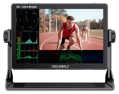 Produktbild von FEELWORLD LUT11H 10,1 Zoll DSLR-Kamera-Feldmonitor, bei Tageslicht sichtbarer Director-Videomonitor, 2000 Nits ultrahelle HDR-ueberwachung, 4K HDMI-Eingang und -Ausgang, 1920 x 1200 IPS-Touchscreen