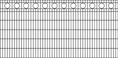 Produktbild von Schmuckzaun Rom - Ausführung: anthrazit beschichtet, Höhe: 123 cm, Länge: 251 cm