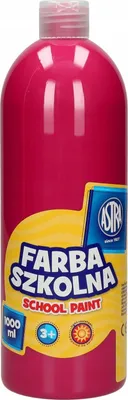 Zdjęcie produktu dla Farba szkolna plakatowa Astra 1000 ml - Różowa