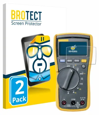 Produktbild von 2x Für Fluke MultiMeter 113 Schutzfolie BROTECT Displayschutz Display Schutz Folie Klar Transparent