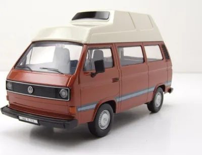 Produktbild von Motormax 79594 VW T3 Camping Bus braun weiß 1:24