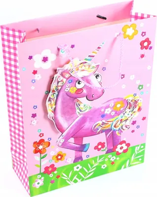 Produktbild von Geschenktüte Kinder 26x32cm Bunt - Kleine Papiertragetasche für Geburtstag & Party