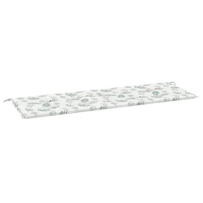Zdjęcie produktu dla vidaXL Poduszka na ławkę ogrodową wzór liści 150x50x3 cm tkanina Oxford