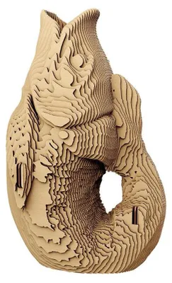 Produktbild von Fish Vase 3D Puzzle aus Karton als DIY Dekoration
