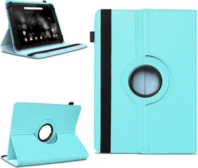 Produktbild von Tablet Tasche für Doogee T20 T20S T20E Hülle Schutzhülle 360 Grad Drehbar CaseFarben:Türkis