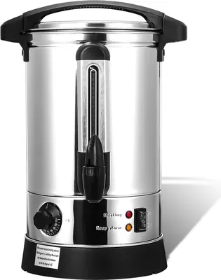 Immagine prodotto di Bollitore per vin brulé Jopassy 1500 W, distributore di bevande calde, 8 litri, con vaschetta raccogli gocce, rubinetto di uscita, termostato e protezione contro il surriscaldamento, impostazione della temperatura da 30 a 110°C