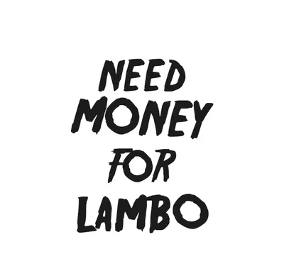 Produktbild von Need Money For Lambo Duftbaum