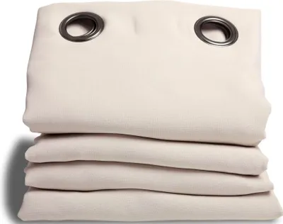 Produktbild von MOONDREAM Akustikvorhang 3in1 | Lärmschutz | Thermoisolierung | 100% Verdunkelung | Patentierte Technologie | Ösen | Beige MC634 | 140B x 180H cm
