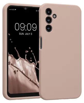 Produktbild von kwmobile Silikon Case für Samsung Galaxy A14 5G Hülle - Soft gummierte Handyhülle, Schutzhülle Cover in Altrosa matt