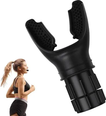 Image de Appareil d'entraînement respiratoire avec niveau de résistance réglable, portable, améliore la capacité pulmonaire, outil d'entraînement respiratoire compact