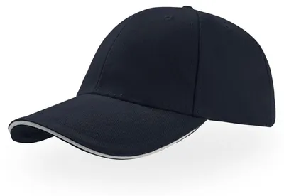 Image de Casquette de baseball Atlantis Liberty à 6 panneaux, en coton brossé LT901 (taille unique) (bleu marine/écru)