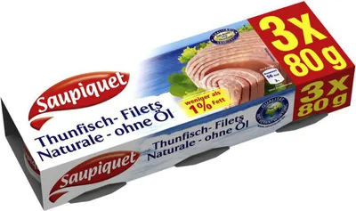 Immagine prodotto di Rio Mare Saupiquet Filetti di tonno naturale 80g 3 lattine